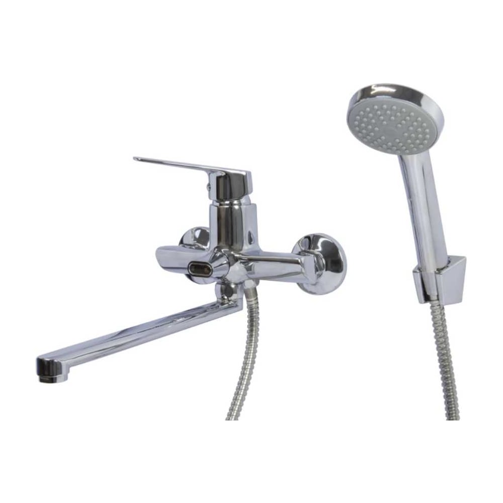 Изображение товара Смеситель для ванны и раковины MIXLINE 35k ML15-02 хром современный однорычажный настенный