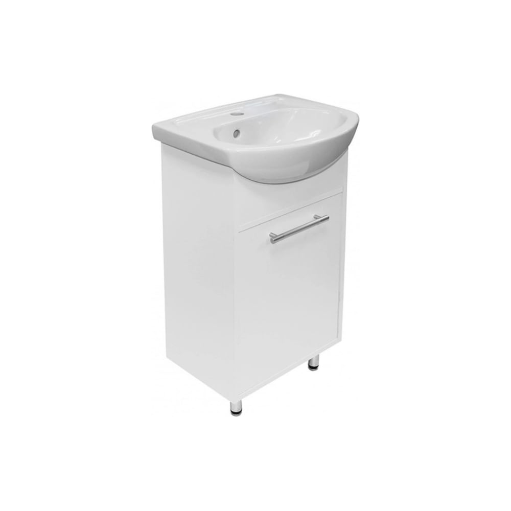 Изображение товара Тумба для ванной MIXLINE АлАн-45 белая под умывальник современная напольная