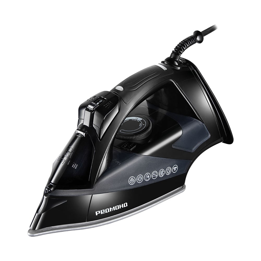 Изображение товара Утюг РЕДМОНД Черный/серый IR1610 с паровым ударом и вертикальным отпариванием