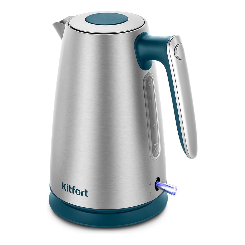 Изображение товара Чайник KITFORT КТ-8725 металлический 1.7 л с мерной шкалой и вращением