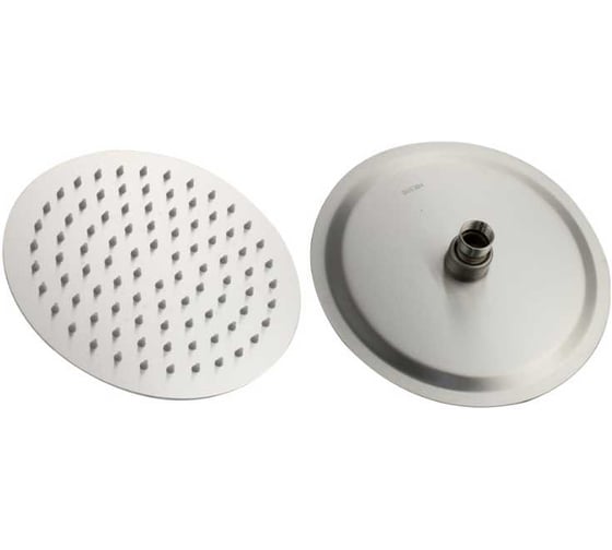 Изображение товара Лейка большая GFmark тропический душ, круглая-плоская, антивандальная, из нержавеющей стали марки SUS 304, 200 мм 6047