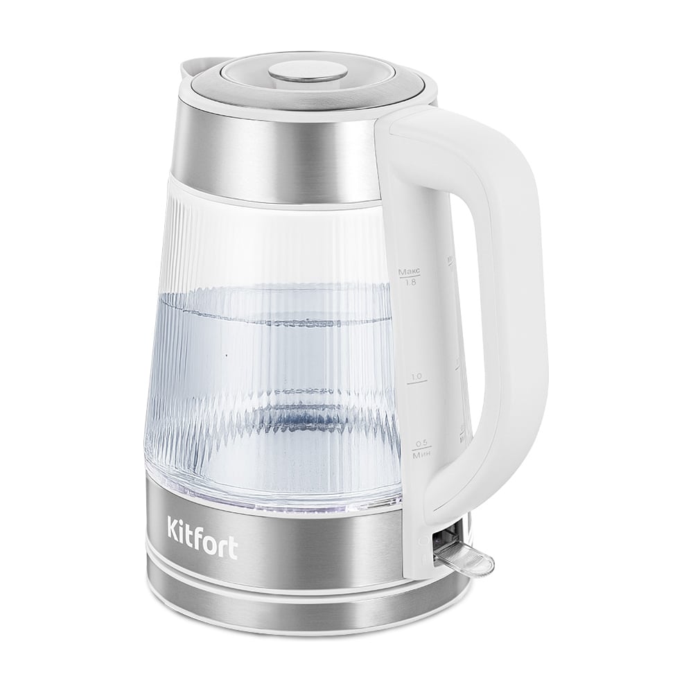 Изображение товара Электрический чайник KITFORT КТ-8709 2200 Вт, серый, механика