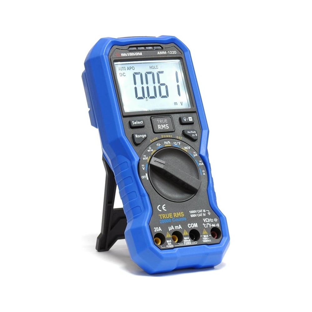Изображение товара Цифровой мультиметр Актаком АММ-1220 профессиональный с True RMS и подсветкой