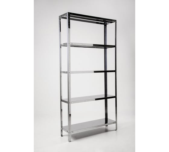 Изображение товара Стеллаж ООО ФУРАМА СН 1800x1000x500 мм, 5 полки, нерж. СН181050-5