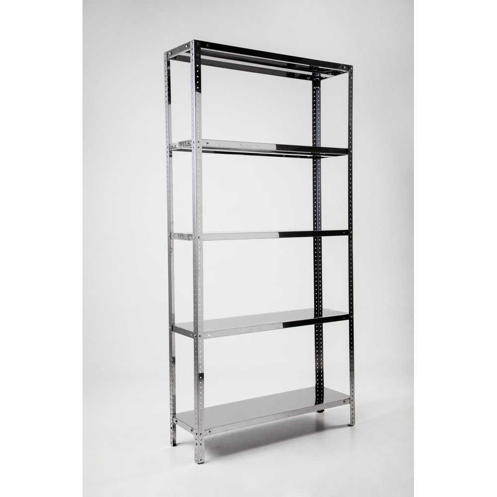 Изображение товара Стеллаж из нержавеющей стали 2000x1000x500 мм 5 полок ФУРАМА