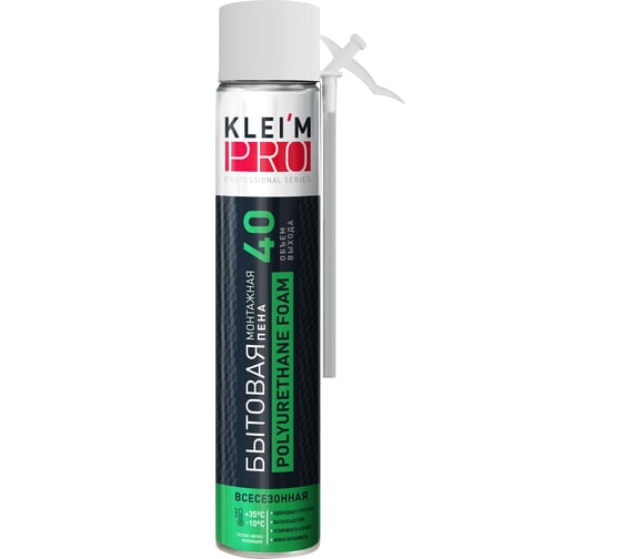 Изображение товара Пена монтажная бытовая KleimPro KLIEM 40, 600 гр. 5104