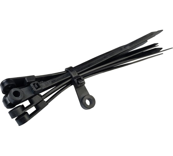 Изображение товара Нейлоновая хомут-стяжка под винт duwi кабельная 100x3,6 мм, черная, упаковка 10 шт. 30295 7