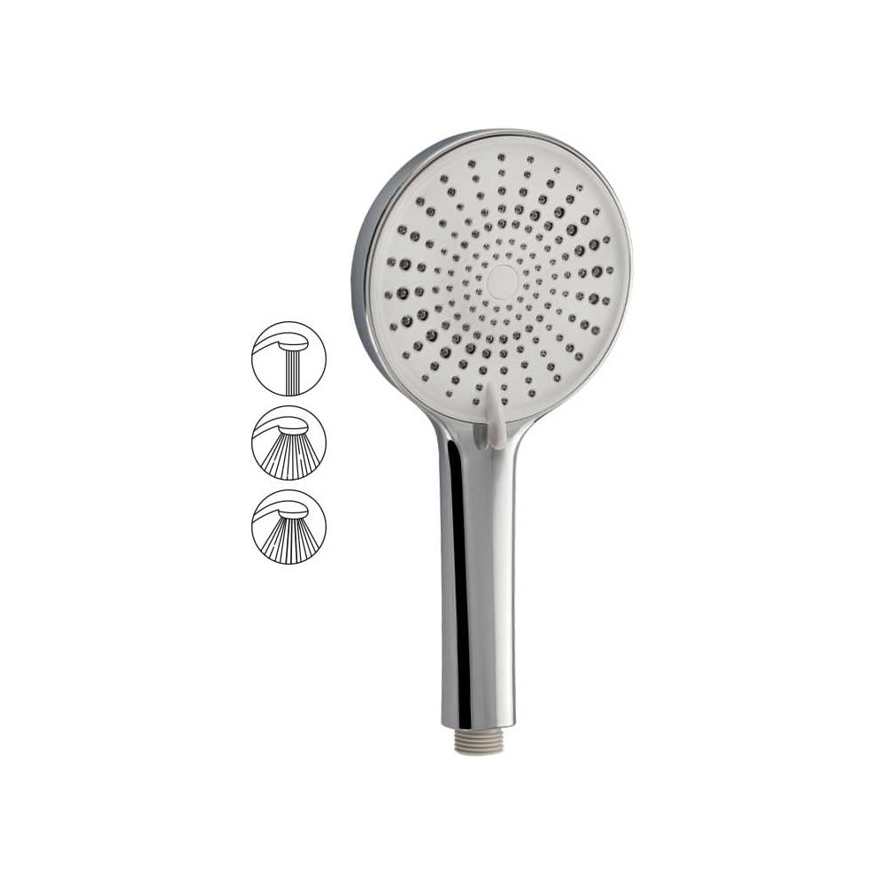 Изображение товара Массажная душевая лейка GFmark круглая хромированная 3 режима