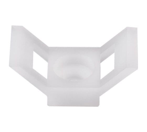 Изображение товара Площадка для хомутов под винт duwi 22x16 мм, белая, упаковка 10 шт. 30200 1