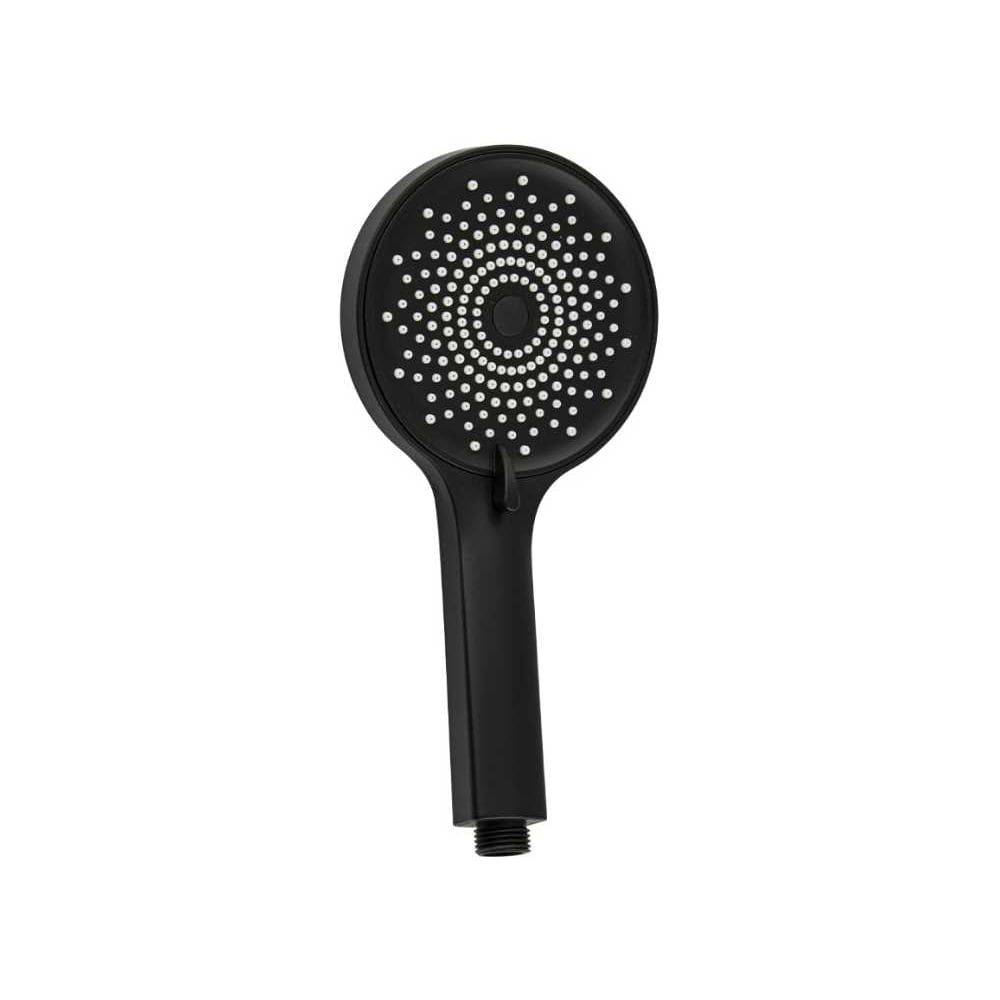 Изображение товара Душевая массажная лейка GFmark круглая 3 режима из ABS пластика черная