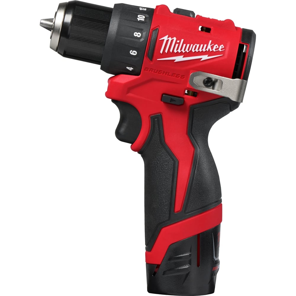 Изображение товара Аккумуляторная дрель-шуруповерт Milwaukee M12 BLDDRC-202C