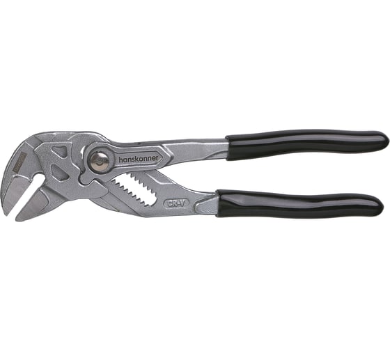 Изображение товара Клещи-переставные Hanskonner 175мм, кнопочный шарнир, без засечек на губках HK1020-09-A175