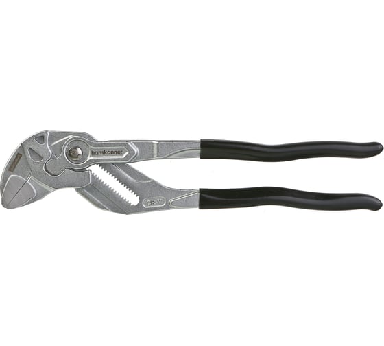 Изображение товара Клещи-переставные Hanskonner 300мм, кнопочный шарнир, без засечек на губках HK1020-09-A300