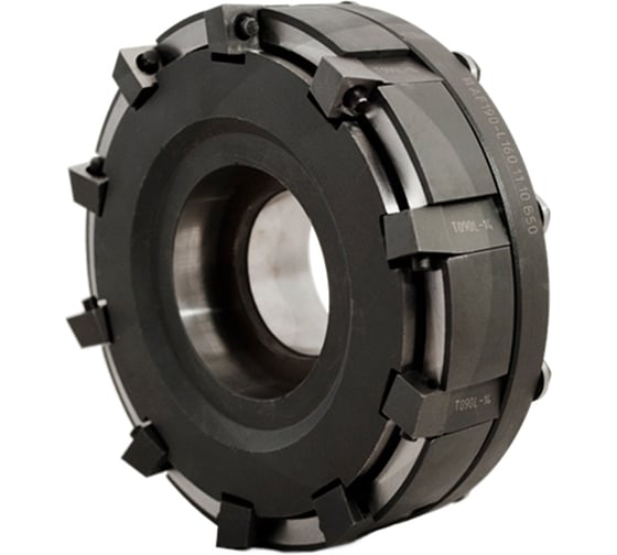 Изображение товара Фреза торцовая Русский Инструмент 160 с механическим креплением 4гранных пластин CN.. 120408 Z=10 dпос=50мм левая AF190-L160.11.10.B50 ri.195.213