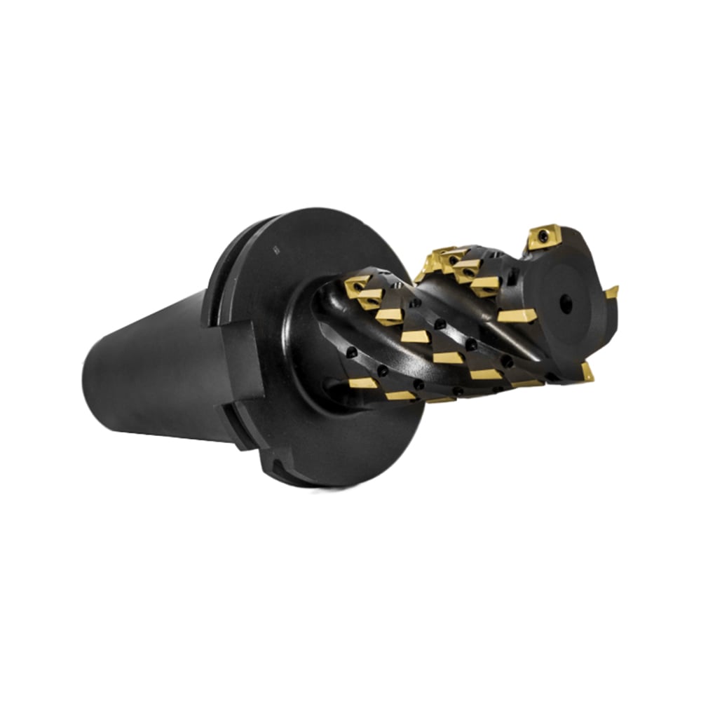 Изображение товара Фреза торцово-цилиндрическая Русский Инструмент 50x80x225 с четырьмя пластинами APKT