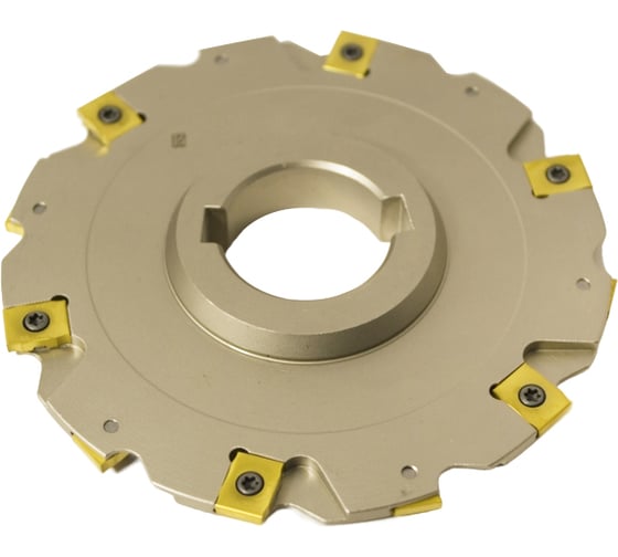 Изображение товара Фреза трехсторонняя Русский Инструмент 100х4х27 с механическим креплением 4гранных пластин с тангенциальным креплением ZNHX 02 Z=12 (2х6) AS490-100.04.06.D27 ri.181.268