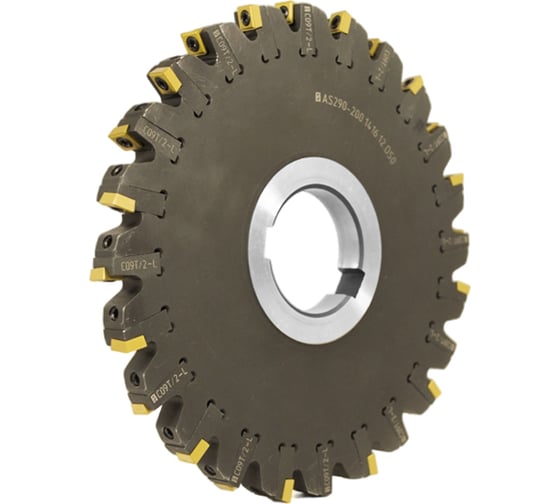 Изображение товара Фреза трехсторонняя Русский Инструмент 200х14-16х50 с механическим креплением 4гранных пластин SPMT 09T308 Z=24 (2х12) AS290-200.1416.12.D50 ri.181.47