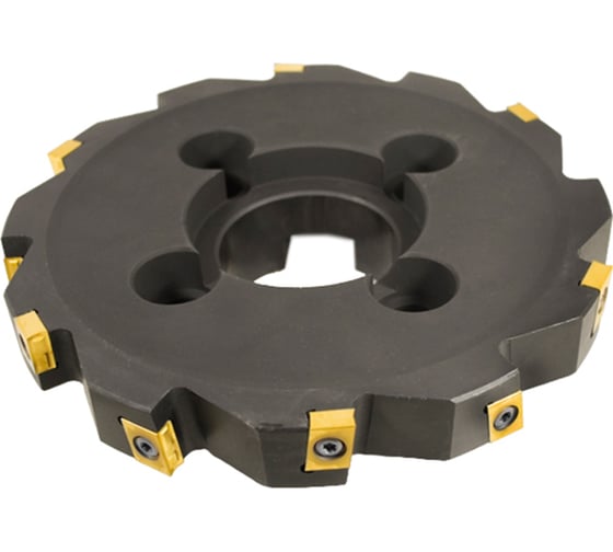 Изображение товара Фреза трехсторонняя Русский Инструмент 200х20х60 с механическим креплением тангенциально расположенных 4гранных пластин CNHQ 1311 Z=14 (2х7) с фланцем AS390-R200.20.07.C60 NOX r ri.181.228