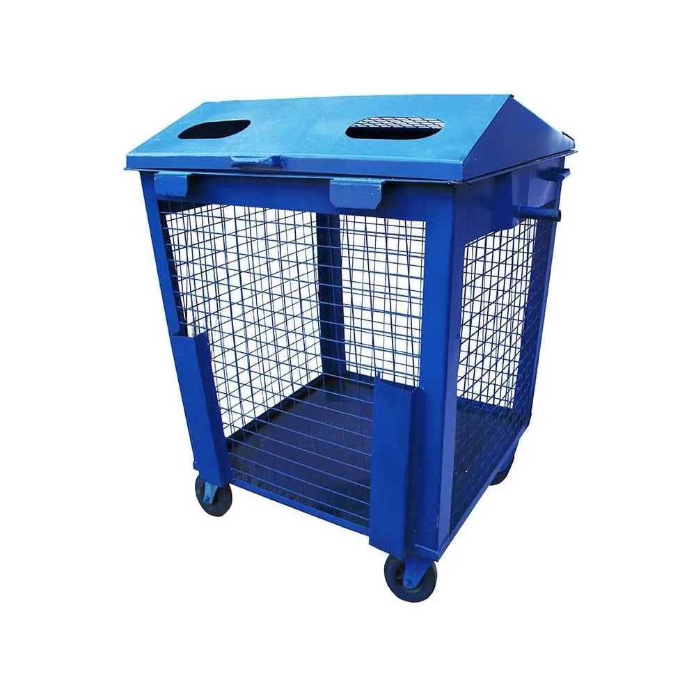 Изображение товара Контейнер металлический ЧИСТОГРАД ПЛЮС синий 1.1 м3 на колесах