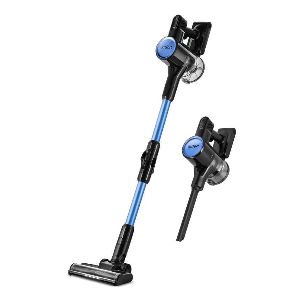 Изображение товара Вертикальный беспроводной пылесос KITFORT КТ-5372 с турбощеткой и подсветкой