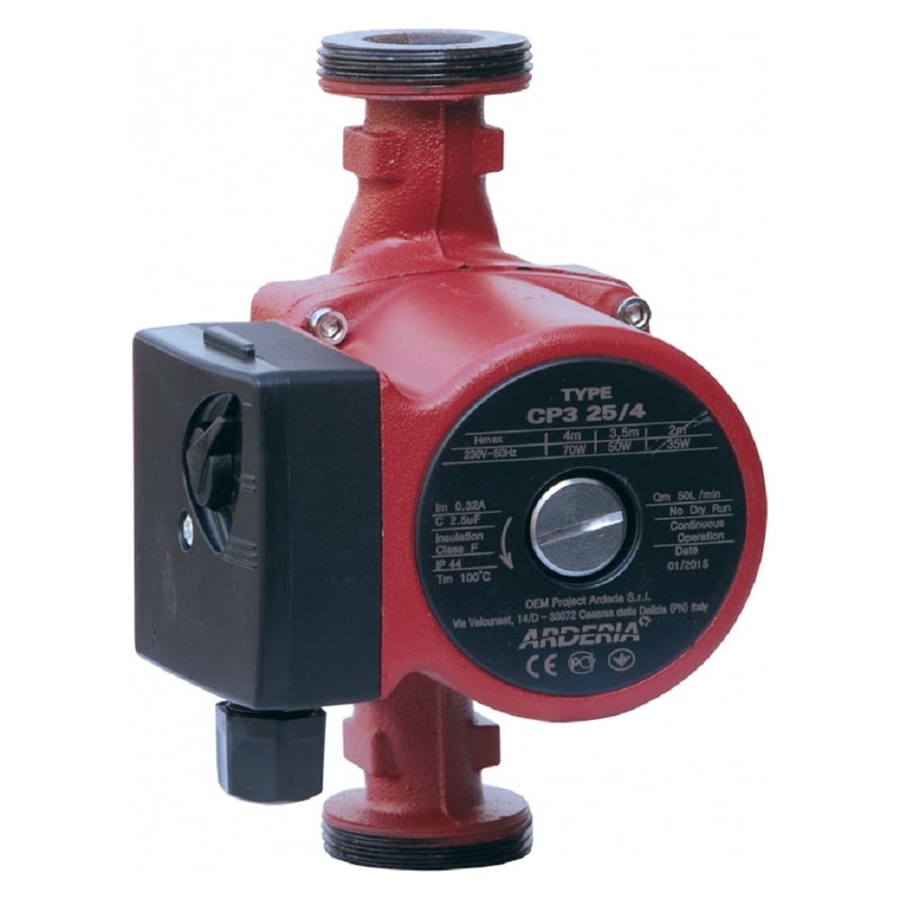 Изображение товара Циркуляционный насос Arderia СРЗ 25/4 для отопления и ГВС