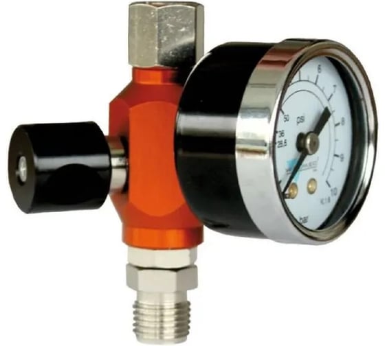 Изображение товара Регулятор давления WALCOM соединение F 1/4-М 1/4, с манометром, осевое крепление М 1/8, 0 - 10 бар 90197/W