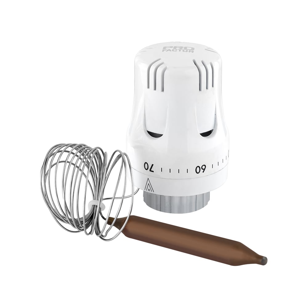 Изображение товара Термостатическая головка PROFACTOR с погружным датчиком PF RVT 662