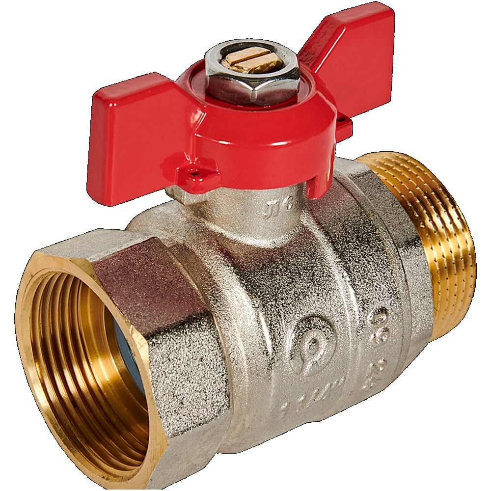 Изображение товара Кран шаровой ROMMER ВР/НР, ручка бабочка 1 1/4 RBV-0004-2210232 RG00938RJNAL11