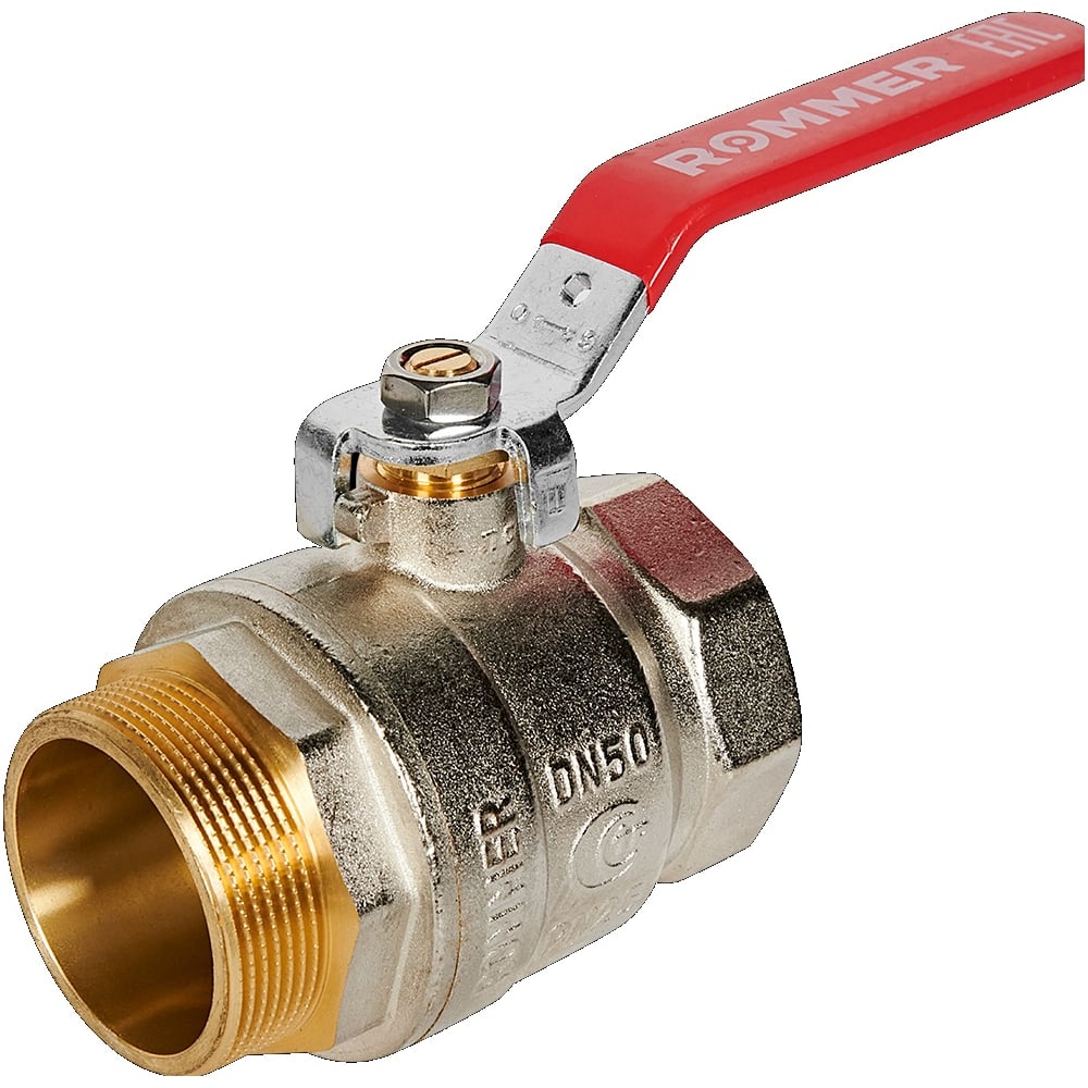 Изображение товара Кран шаровой ROMMER ВР/НР с ручкой-рычагом