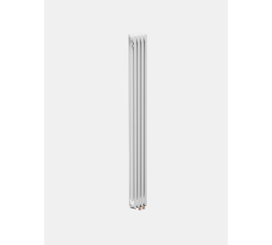 Изображение товара Трубчатый радиатор трехтрубный ТЕПЛОФОРТ ТР3180-4, НП 1/2, ТВ, белый глянец, габаритная высота секции 1805 мм (межосевое расстояние 1730мм), 4 секции, нижнее подключение ½”, термовставка, цвет белый глянец 200158