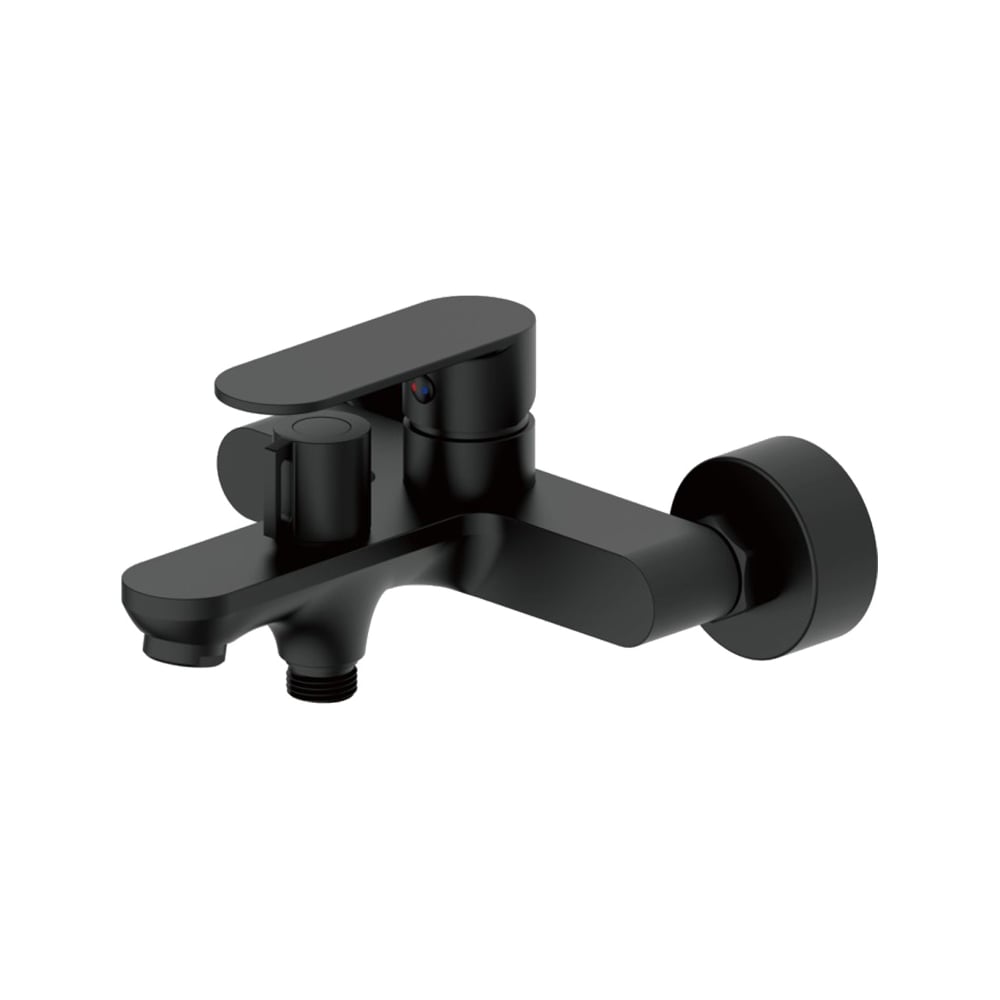 Изображение товара Смеситель для ванны Valfex Avior Black короткий излив современный дизайн