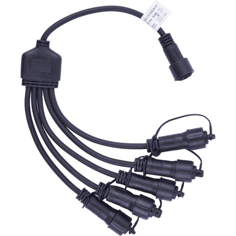 Изображение товара Провод-разветвитель для гирлянд Uniel UCX-F90 S5/0.4M/BK