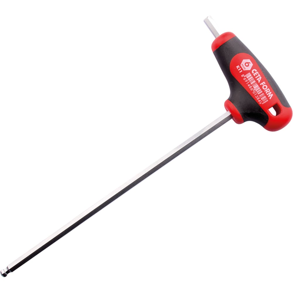 Изображение товара Ключ Т-образный Hex с шаровым концом Ceta Form 10мм K11-100-200