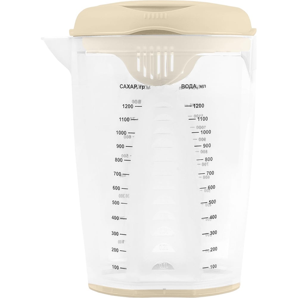 Изображение товара Емкость мерная PLAST TEAM Stockholm 1,5 л термостойкая прозрачная