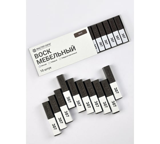 Изображение товара Набор мягких восков для мебели Мастер Сити Венге 2013011
