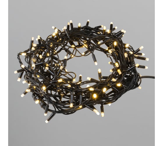 Изображение товара Светодиодная гирлянда нить Uniel ULD-F90PRO S10M-100/TBK WW UL-00013333