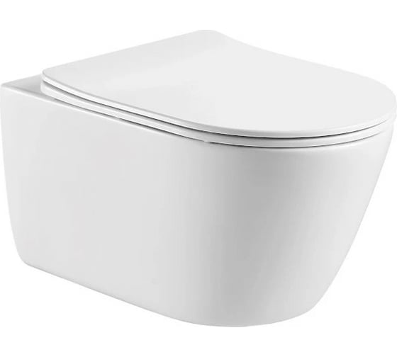 Изображение товара Подвесной безободковый унитаз Aquatek 530x360x344 мм 00000096345