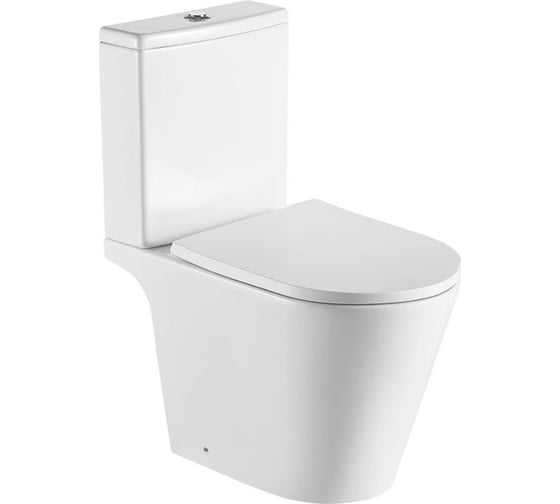 Изображение товара Напольный безободковый унитаз с бачком Aquatek 640x365x790 мм 00000096346