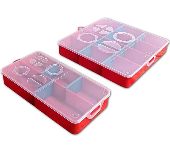 Изображение товара Набор универсальных органайзеров 23 БОЛТА для хранения 20х10(1шт), 20х20(1 шт) короб2010-2020ф2