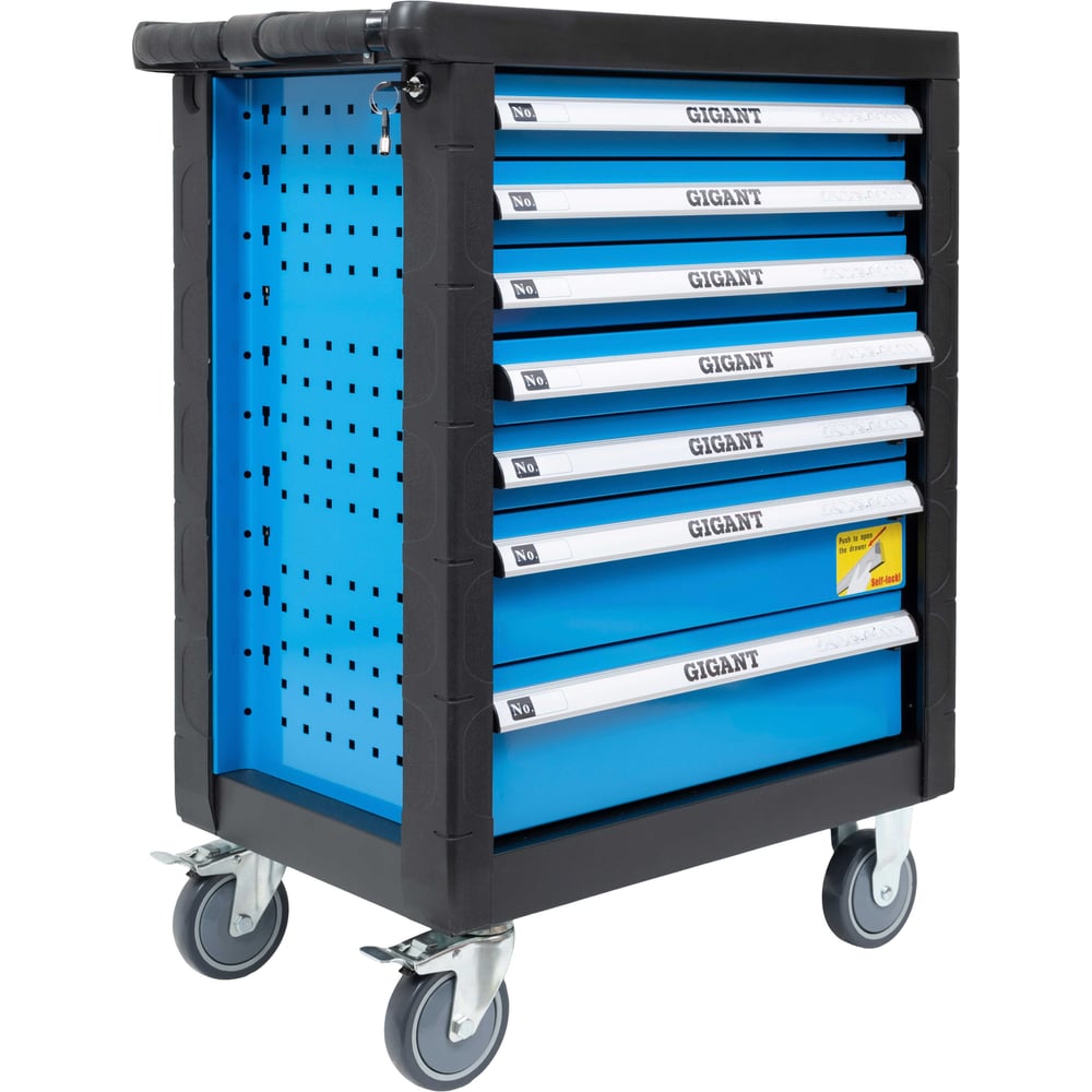 Изображение товара Тележка инструментальная с 7 ящиками и 70 предметами Gigant GTCS-70