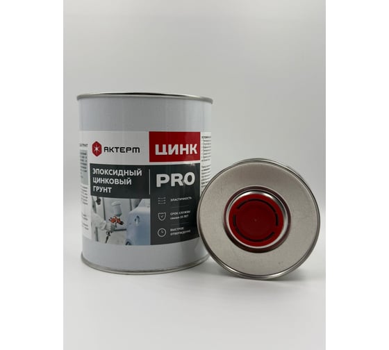 Изображение товара Эпоксидная краска АКТЕРМ Цинк PRO 2-х компонентный состав 25 кг 909092009