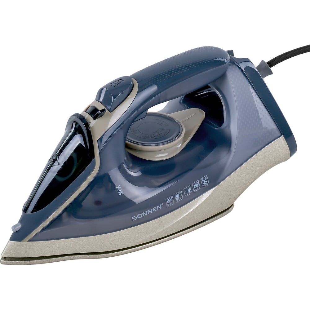 Изображение товара Утюг паровой SONNEN SI-6008 2200 Вт керамическое покрытие антикапля