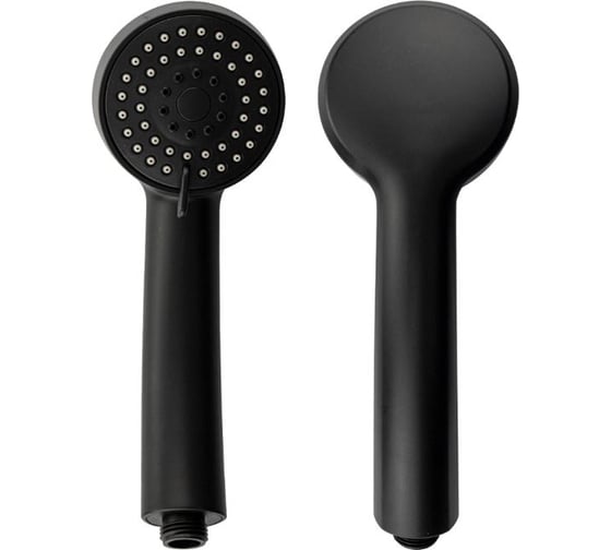 Изображение товара Лейка душевая массажная САНАКС круглая, из высокопрочного АБС пластика, 3 режима, цвет черный 60313