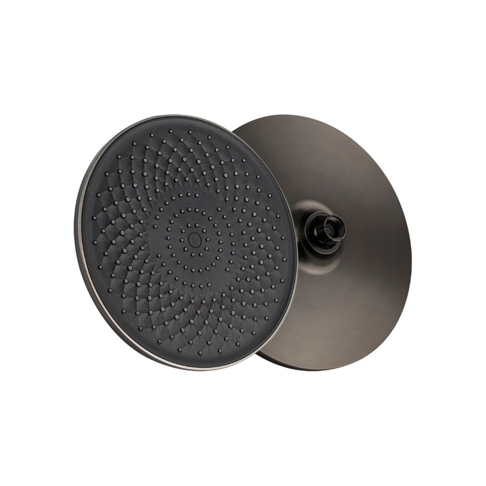 Изображение товара Лейка тропический душ GFmark круглая пластиковая графит 6442