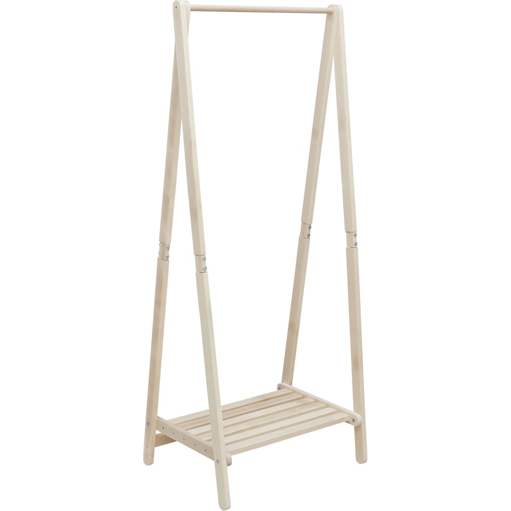 Изображение товара Высокая деревянная стойка для одежды Мебелик 9560 в скандинавском стиле