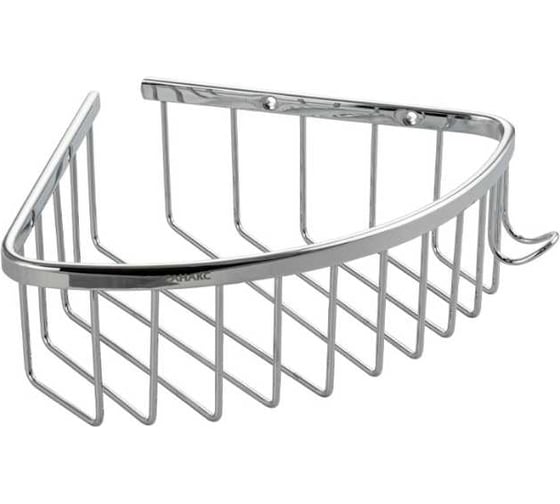 Изображение товара Полочка угловая САНАКС, овальная, одинарная, из нержавеющей стали, хром 75048