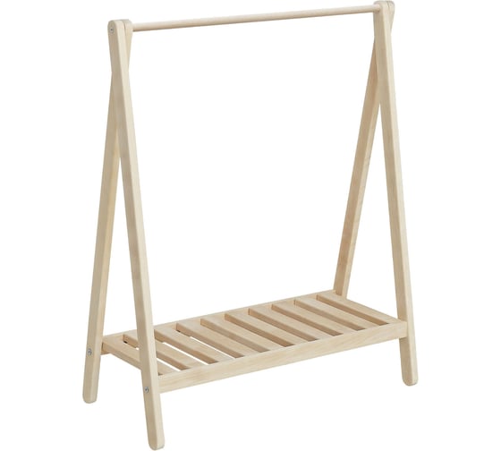 Изображение товара Стойка для одежды низкая без покрытия Мебелик 9561