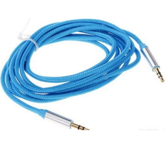 Изображение товара Соединительный кабель Pro Legend 3.5 Jack M - 3.5 Jack M текстиль, синий, 1м. PL1001