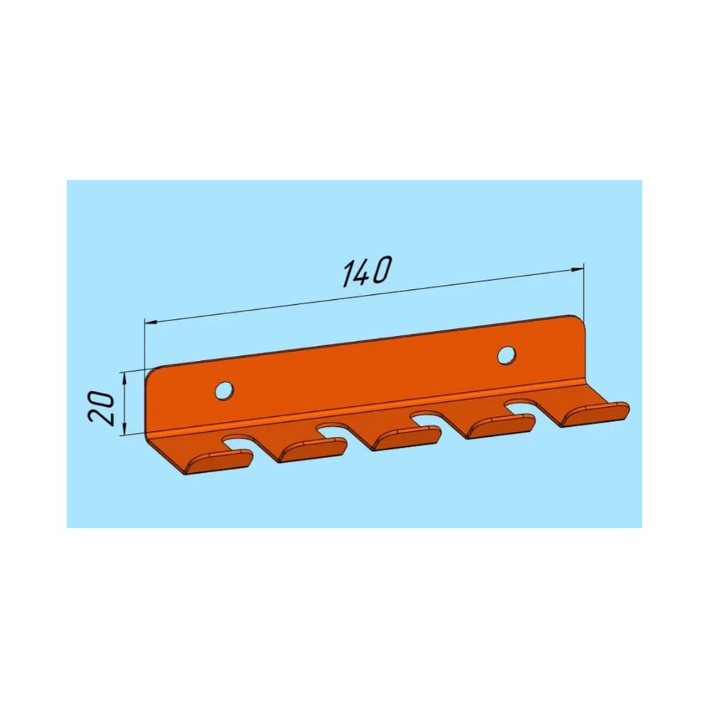 Изображение товара Крючки для отверток Parallax оранжевый 140х30 мм