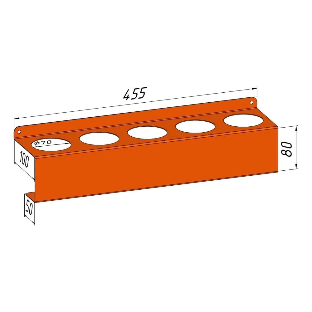 Изображение товара Держатель для баллончиков Parallax оранжевый 455х100 мм